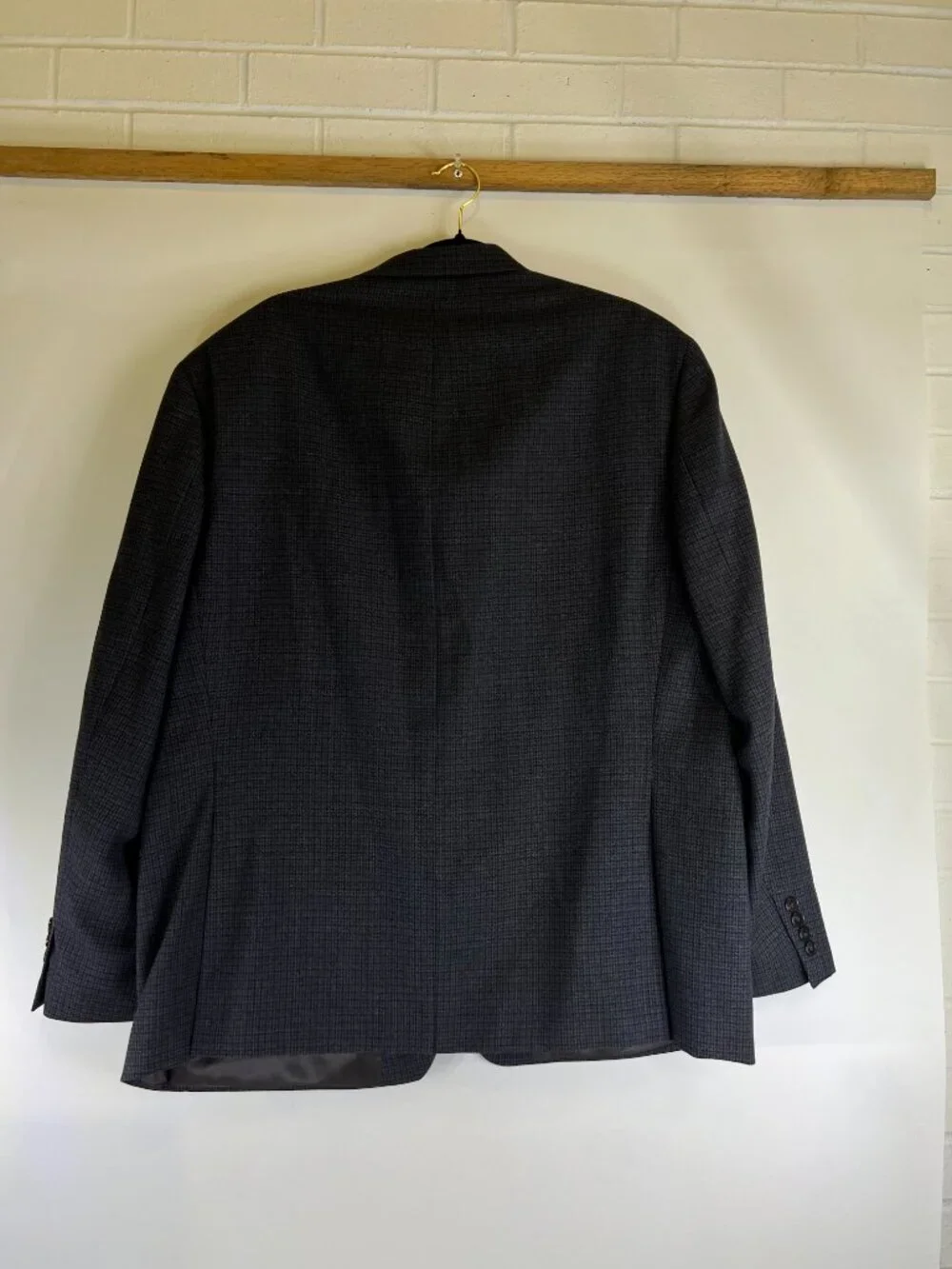 Lauren Ralph Lauren Men’s Wool Blazer 48R Gray Check Two Button Sport Coat